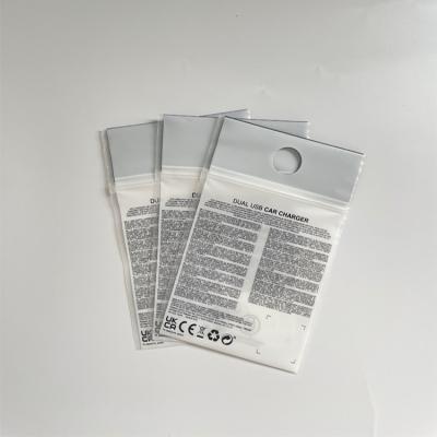 China Custom Materials 3C Recycled Plastic Product Ziplock Bag OEM Design Free Logo for sale