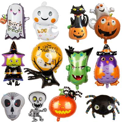 China 2021 Movie Halloween Party Decorations Wholesale Inflatable Toys Pumpkin Foil Balloon For Halloween for sale