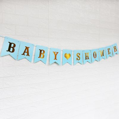 China Paper Gender Reveal Games Favors 2021 New Baby Shower Banner Party Decoration Babyshower 2022 for sale