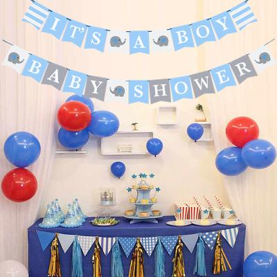 China 2022 Babyshower Paper Gender Reveal Games Favors 2021 Baby Shower Banner Party Decoration for sale