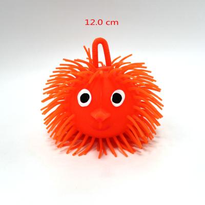 China Wholesale Cheap Soft 12cm Tpr Soft Nose Puffer Ball Eight Size In Total Spike Worm Puffer Ball for sale