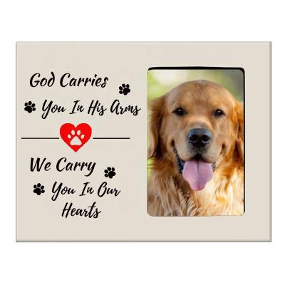 China Europe Pet Picture Frame Memory Frame Memorial Wall Decor Sign Dog Pet Picture Memorial Photo Frame for sale