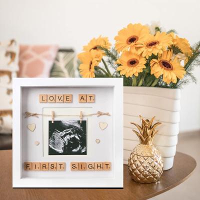 China Wholesale 2022 American Style Baby Ultrasound Picture Frame Sonogram Photo Frame For Grandparents for sale