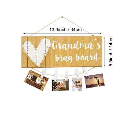 China Europe Grandma Picture Sign Wall Decor Farmhouse Wall Hanging Art Sign Display Home Decor for sale