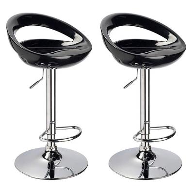 China The Crescent Shape Adjustable Swivel Bar Swivel and Seat Height Control Bar Stool Sneaks the Kitchen Counter for sale