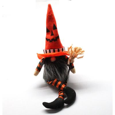 China High-quality Halloween Decoration New Long Legs Faceless Doll Dwarf Creative Sitting Figure Site Layout Props Wholesale for sale