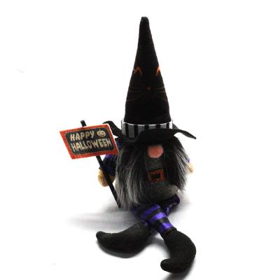 China High-quality Custom Halloween Decorations Indoor Gifts Gonk Dangle Feet Couple Gnomes Faceless Doll With Hat for sale