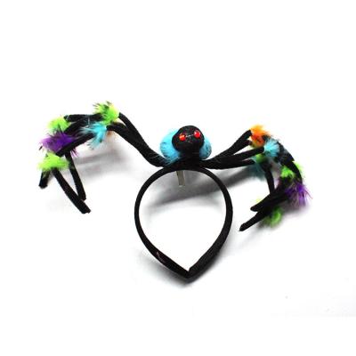 China High-quality Halloween Headbands Single Spider Head Buttons Hair Band Ornaments Headbands Spider Headgear Festival Costume for sale