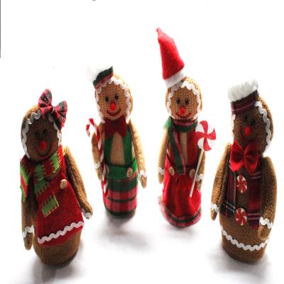 China High-quality Merry Christmas Ornaments Xmas Gift Santa Claus Snowman Tree Toy Pie Man Doll Hang Christmas Decorations for Home New Year Decor for sale