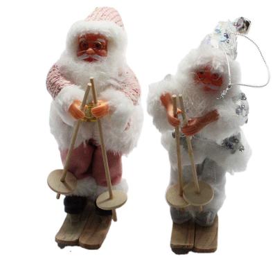 China High-quality Christmas Santa Claus Ornaments Decorations Tree Hanging Figurines Collection Doll Pendant Small Traditional Holding for sale