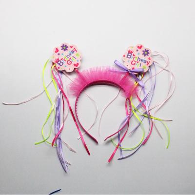 China High-quality High Quality Party Cartoon Hairband Sequin Hairpin Hairband Shiny Cartoon Hairband For Children for sale