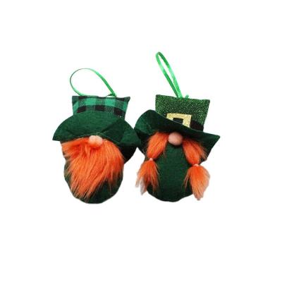 China High-quality Wholesale St. Patrick's Day Gnome Handmade Swedish Tomte Hanging Ornament Irish Leprechaun Gnome for St. Patrick's Day Party for sale