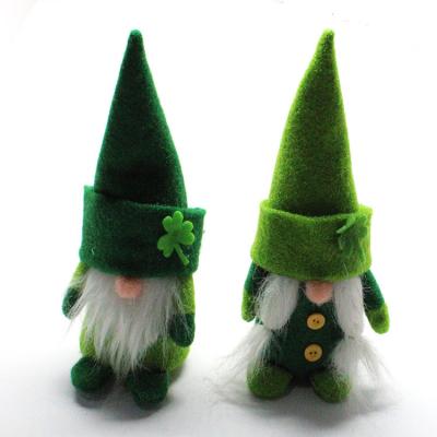 China High-quality White Beard Wearing Hat Green Standing Faceless Goblin Elderly Hanging Ornaments for sale