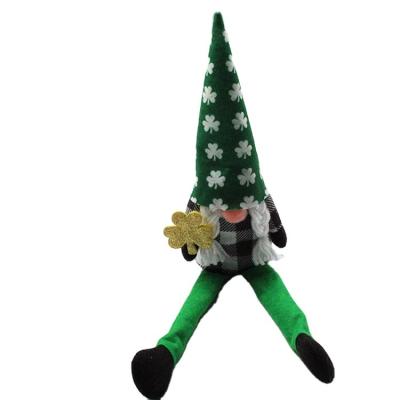 China High-quality Rudolph Doll Irish Trick Festival Green Hat Doll Faceless Old Man Green Leaf St Patricks Day Decoration Tomte Gnome for sale