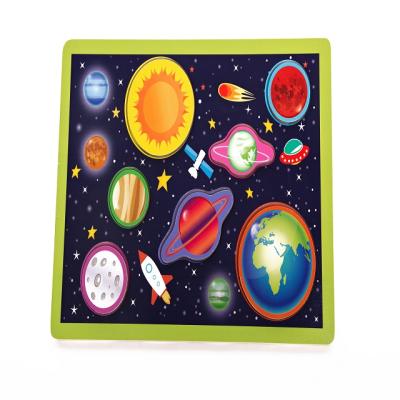 China Cartoon Toy Toddler Big Shape Wooden Puzzles for sale