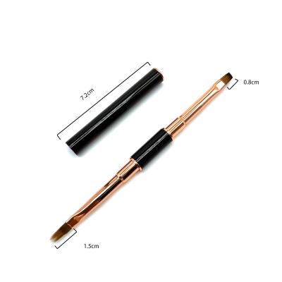 China Popular NAIL Metal Handle Nylon Hair Paint Line Nail Art Liner Brush Nylon Nail Brush For Manicure Powder for sale