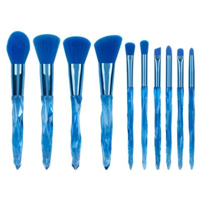 China Face OEM Factory Natural Hair Makeup Brushes Set Tools Make Up Kit Eyeshadow Diamonds Make Up Brush for sale