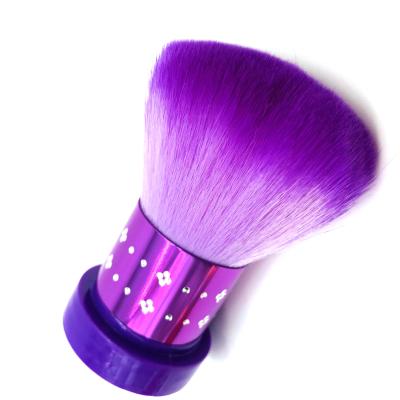 China Custom logo NAIL logo synthetic hair plastic handle Cosmetics brush or dust nail brush for sale