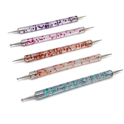 China Hot Selling Wholesale Nail Art Pen Acrylic Nail Art Pen 5 Sets for sale