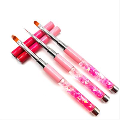 China New Style Nail Brushes Acrylic Nail Art Brush Shiny Liquid Sakura Custom Nail Art Brushes for sale