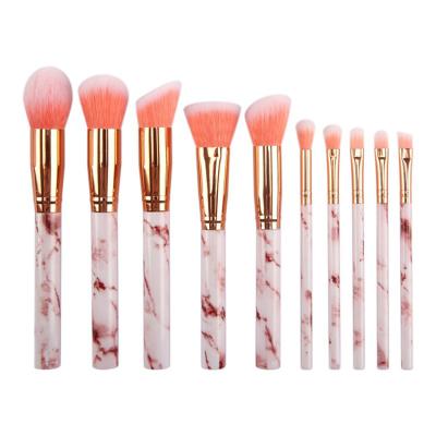 China BIYUE 10pcs Facial Professional Make Up Synthetic Free Brush Set Cosmetic Tool Makeup Brushes Hair Custom Logo for sale