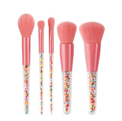 China Classic Entry Level Face Pink Make Up Brushes Synthetic Hair Free Makeup Brush Set Cosmetic Tools for sale