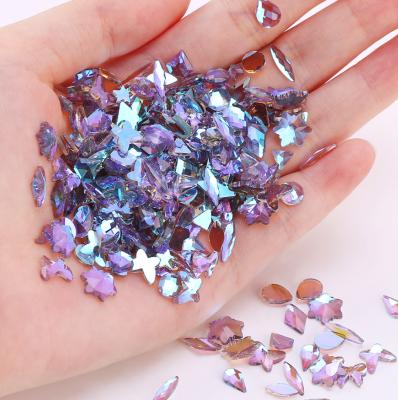 China Nail Art Decoration Manicure Drill Nail Drill Flat Bottom Purple Drill For Nail for sale