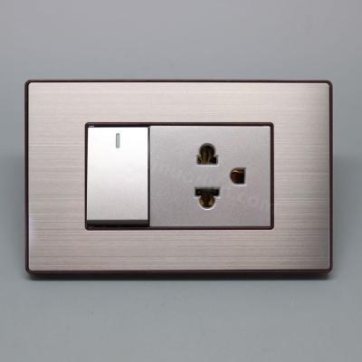 China Egypt 13a Plug Metal Frame Electrical Outlet Residential / Multipurpose Security for sale