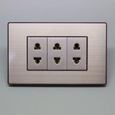 China 110V Residential / General Purpose Customize Electrical Outlet Wall Metal Frame for sale