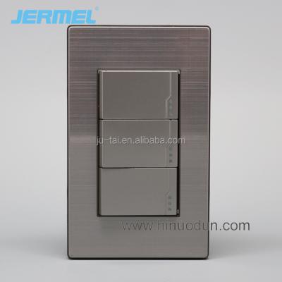 China steel shut off plate stainless steel wall switches standard switches 118*73mm for sale