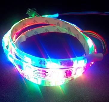 China 32LED 32IC built-in LED Magic color RGB LED Digital Strip WS2811 for sale