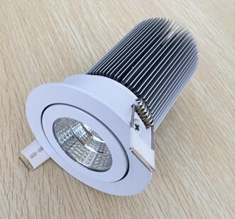 China Silver aluminum housing COB LED downlight 10W for sale