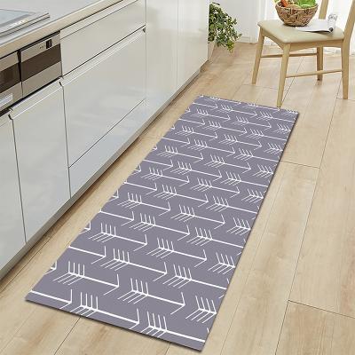 China 2021 New Modern Rugs Bathroom Entrance Door Mat Washable Floor Kitchen Material Non-slip Covers Mat Bedside Bedroom Kitchen Area for sale