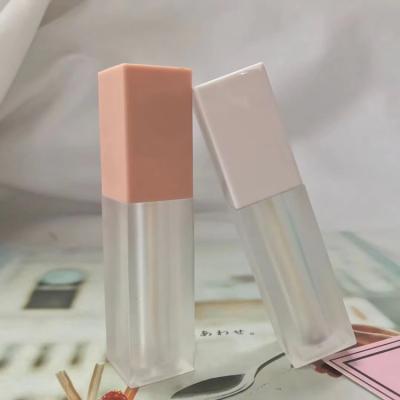 China Lip Cosmetic Tube American Hot - Selling Square Transparent Lip Tube Wand Cosmetics Package for sale