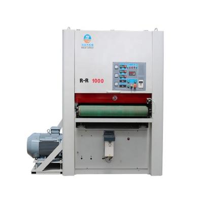 China Factory metal flat plate descaling and rust removal/metal surface drawing machine/outdoor polishing machine with two abrasive belts for sale