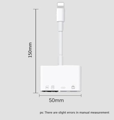 China 2021 Mobile Phone 4 in 1 SD Card Reader Adapter Trail Game Camera Card Viewer USB OTG Card Reader Cable Compatible For Phone for sale