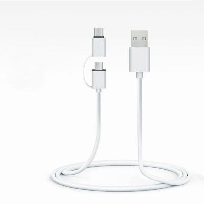 China Cell Phone Types Fast Charging Universal Mobile High Quality Phone 2 In 1 Micro Usb Data Cable for sale