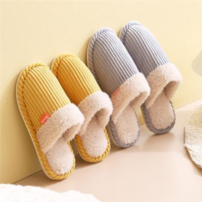 China Fashion Trend Fur Slippers Fluffy Women's Slippers Men Shoes Loafer for sale