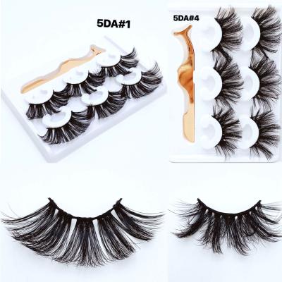 China Wholesale Thick 3D Eyelashes False Thicker Eyelashes With Tweezers Packaging for sale