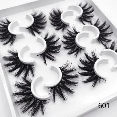 China Qingdao Factory Wholesale Cruelty Thick Free Handmade False Eyelashes Mink Eyelashes 100% False Eyelashes for sale