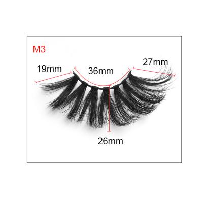 China Hot Sale Luxury Full False 3d Strip Thick Lashes Tapered Mink Lashes 5d Bottom 25mm Mink Eyelash Seller for sale