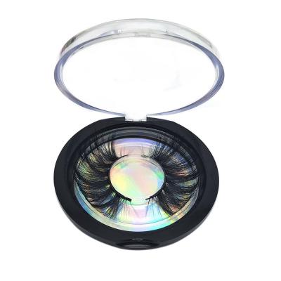 China Qingdao 25MM wicking beauty false 3d thick mink cosmetic eyelashes false synthetic silk eyelashes for sale