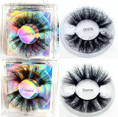 China Thick Eyelash Vendor 100% Real Mink False Eyelash Custom Eyelash packaging 3d mink eye lashes for sale