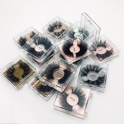 China Mink Eyelashes Easy To Wear Thick and Remove Real Mink Fur Eyelashes Tapered and Fluffy Luxury for sale