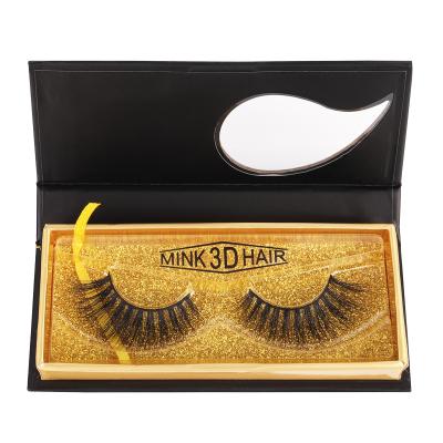 China Thick 100%real mink lashes private label eyelashes 3d mink eyelashes custom mink eyelash packaging for sale