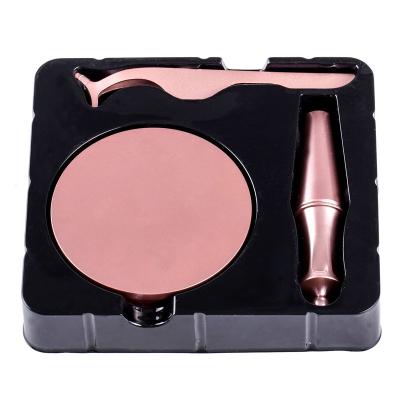 China 3d false eyelashes thick top magnetic eyeliner factory price sale magnetic eyelashes with 2pairs package for sale