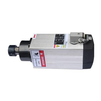 China DRILLING 1.5 Kw 24000RPM Air Cooled Square Spindle Motor Bushing For CNC Router for sale