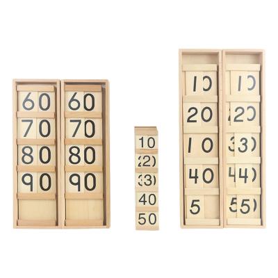 China Eco-friendly Material Hot Selling Wooden Educational Toys Montessori Seguin Mathematics Board Teen Board for sale