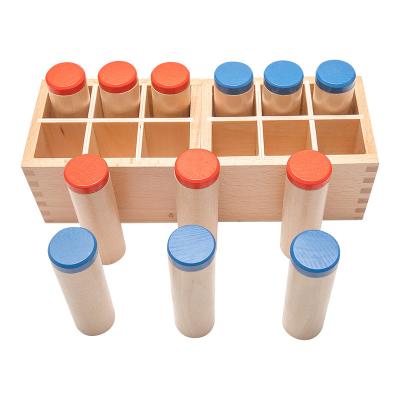 China Montessori Environmental Friendly Sensory Toys Material Wooden Sound Boxes for sale