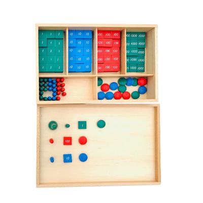 China Montessori Mathematics Furniture Kids Stamp Educational Math Game Kids Play Materials for sale